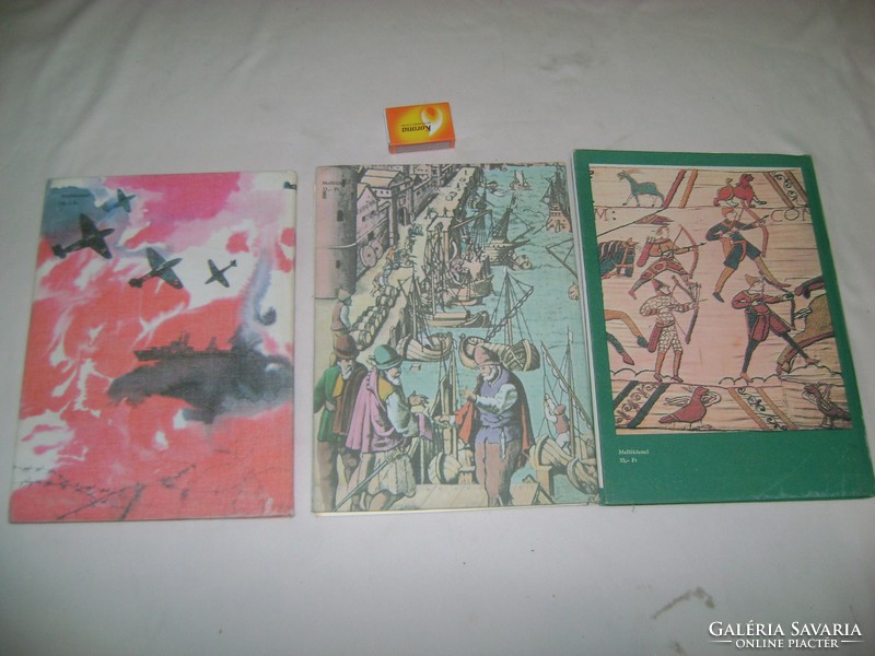 Képes Történelem könyv sorozat három kötete 1967-70-77