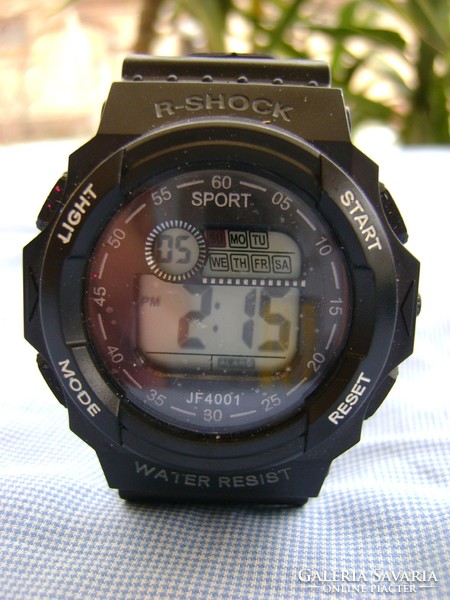 ÚJ ! SZUPER SPORT óra - LCD / kijelző, dátum, ébresztő funkció STB. R-SHOCK