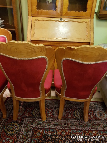 6 db régi bieder jellegű szék