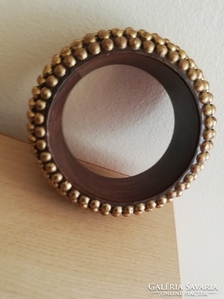 Old bracelet, wood-copper