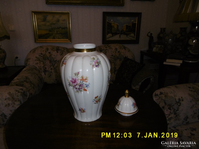 Covered vase by Thomas Bavaria