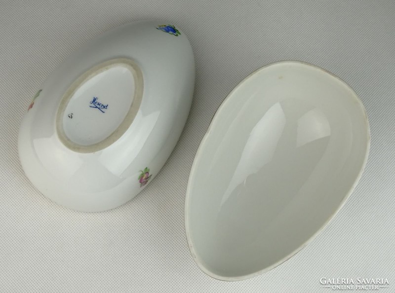 0U589 Nagyméretű Herendi porcelán tojás bonbonier