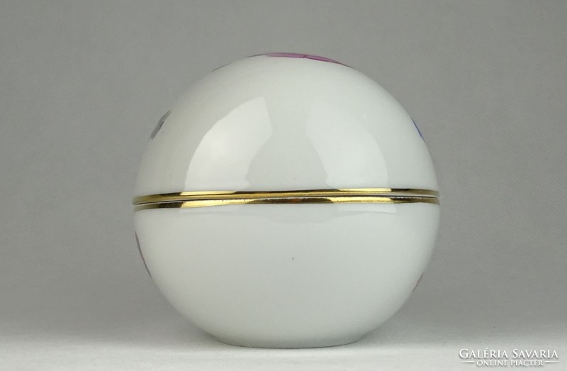 0U589 Nagyméretű Herendi porcelán tojás bonbonier