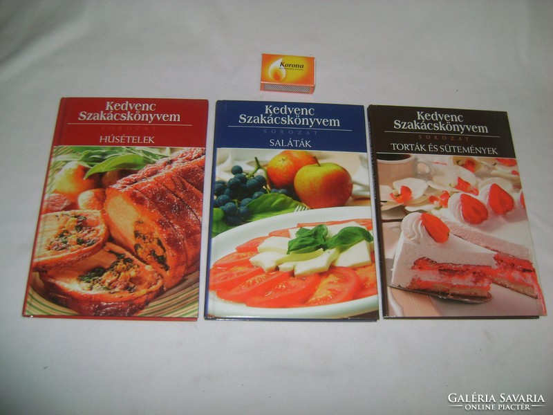 Kedvenc szakácskönyvem sorozat három kötete - újszerűek