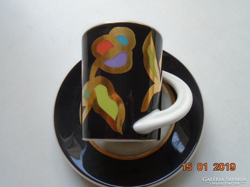 A tervező művész szignójával újszerű Rosenthal modern mokkás készlet Espresso nr.21 Studio Line