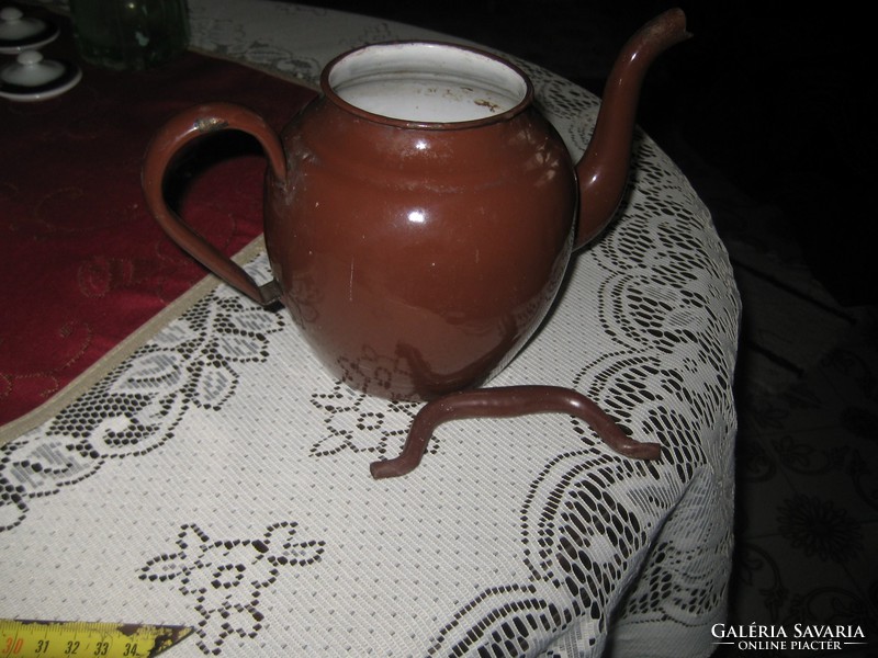 Enamel, retro teapot