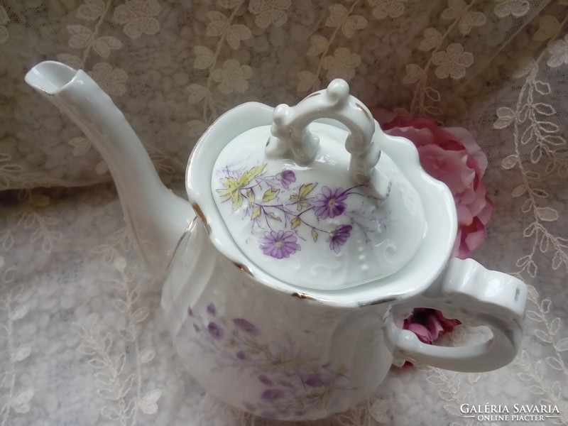 Antik porcelán teás kanna