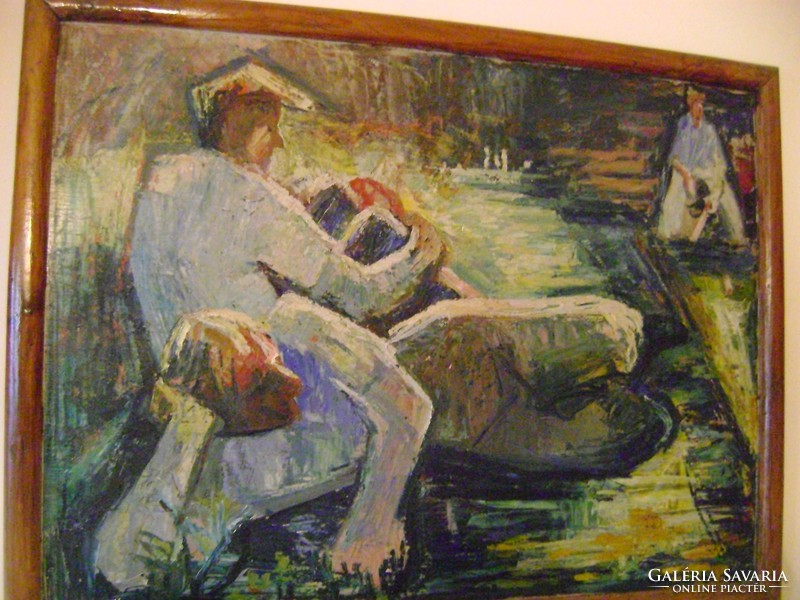 Csató György  (George Csato) 85 x 65 cm Eredetiségre örök garancia