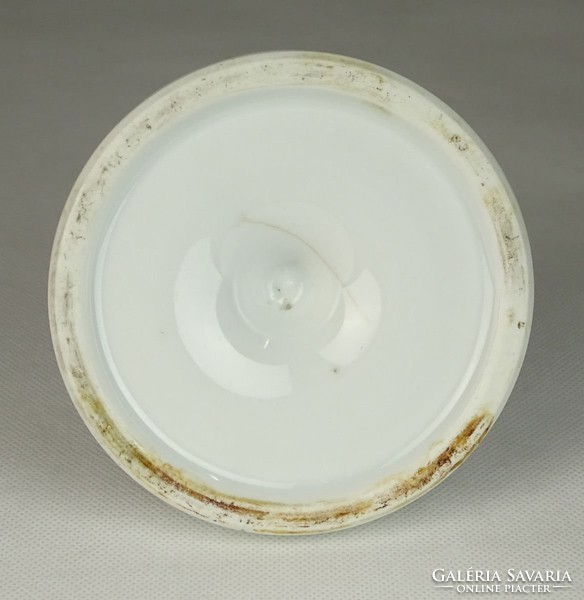 0U967 Antik gyufatartós porcelán hamutál