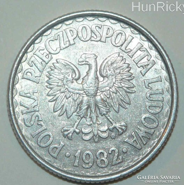1 Zloty - Lengyelország - 1982.