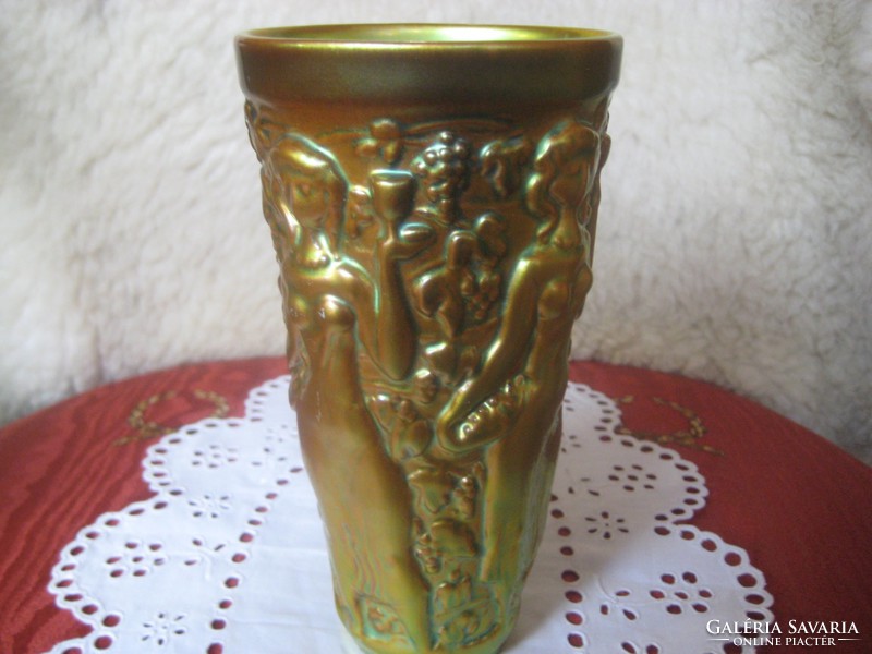 Zsolnay. Eosin vintage vase