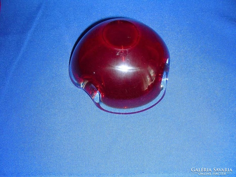 Muránói vastag üveg hamutál