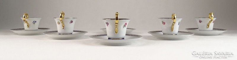 0V012 Régi német PM porcelán kávéscsésze 5 db