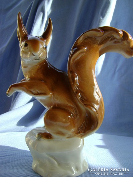 Royal dux porcelain squirrel large size