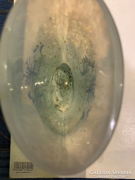 Muránói kis méretü üveg ovális váza