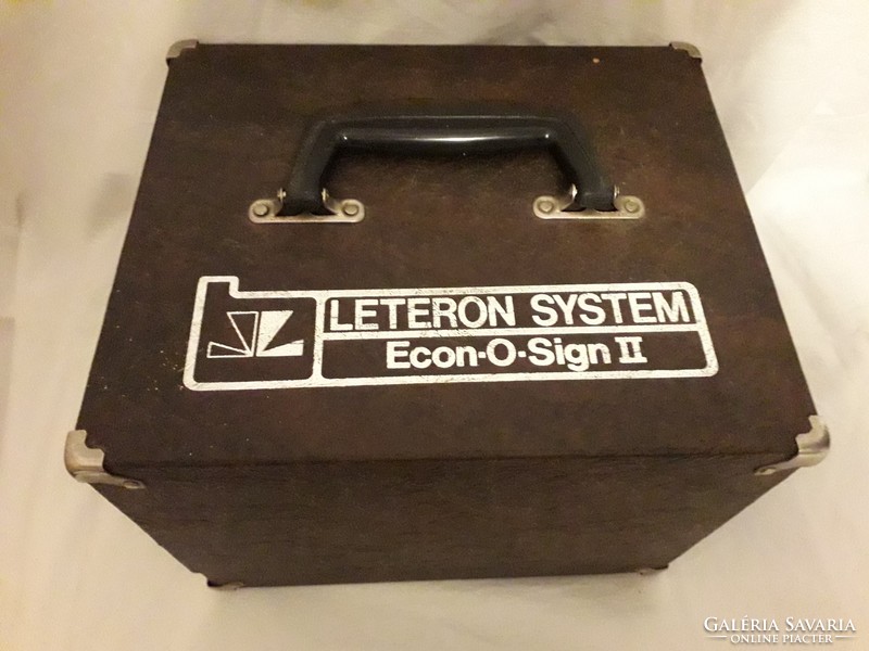 LETERON SYSTEM - ECON-O-SIGN II. - vinilvágó gép jel és címke betűkészítő rendszer