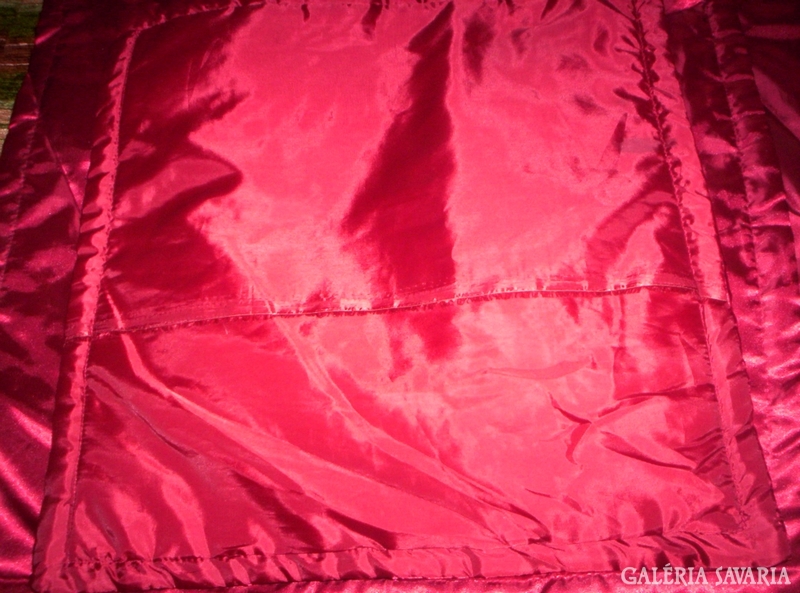 Sateen decorative pillow with bow 2 pcs, burgundy b. X