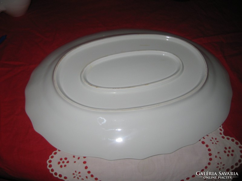 Herend oval tray, white 42 x 32 cm nice condition / ii. / Xxxxxxxxxxxxxxx