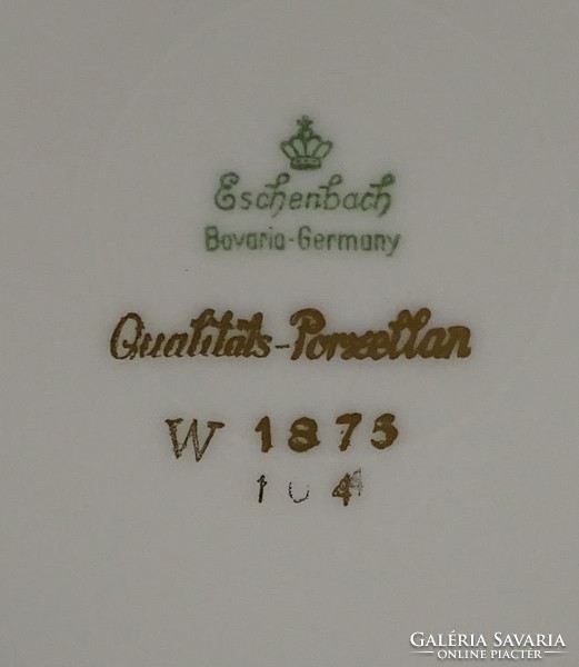 0V072 Régi Eschenbach Bavaria porcelán kistányér 3