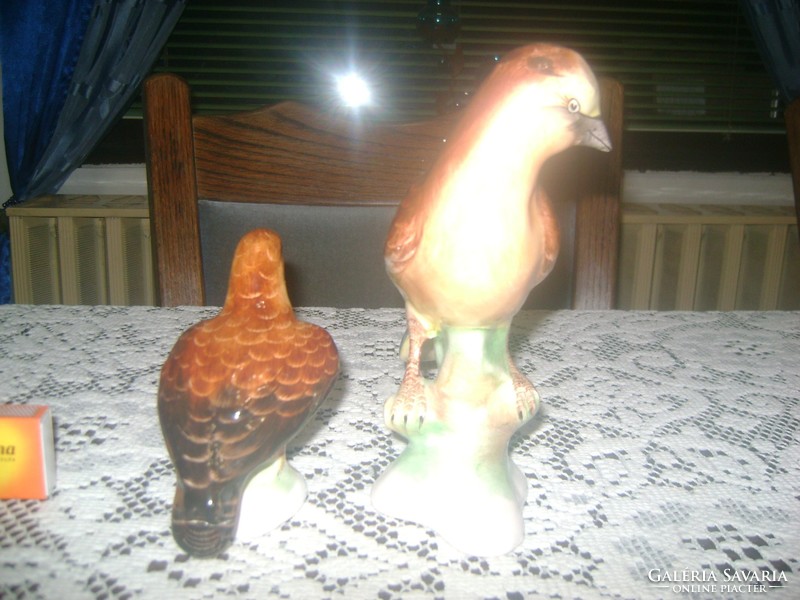 Kerámia madár figura, nipp - két darab