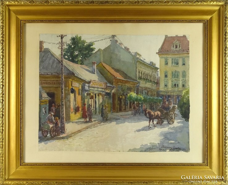 0O704 Gyula Járossy: street section 1929