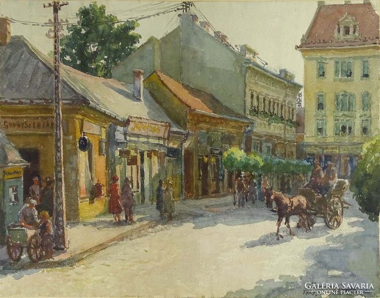 0O704 Gyula Járossy: street section 1929