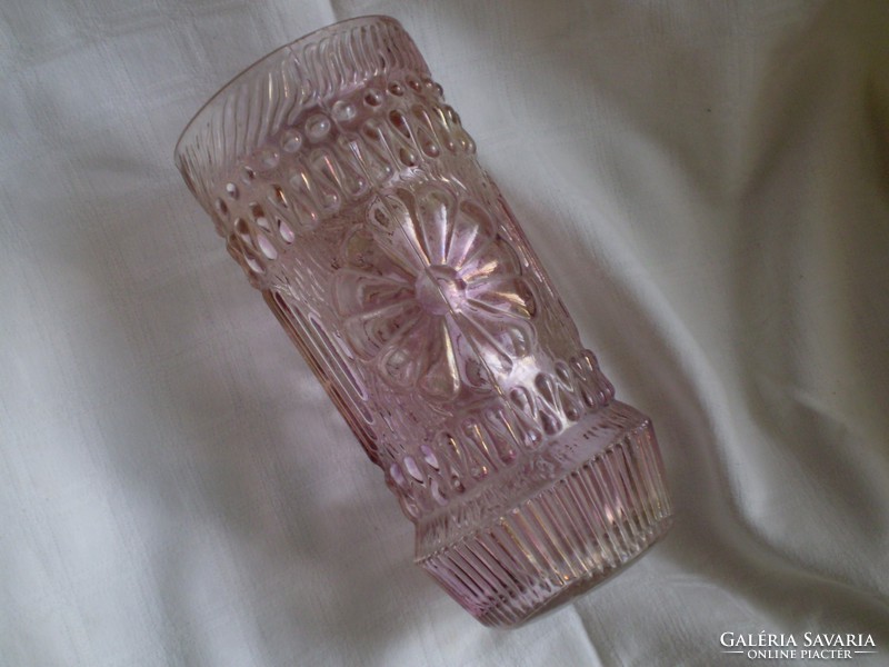 Irizáló üveg váza 