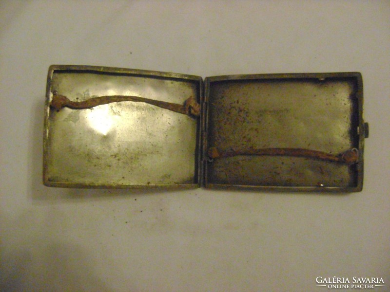 Old metal cigarette case