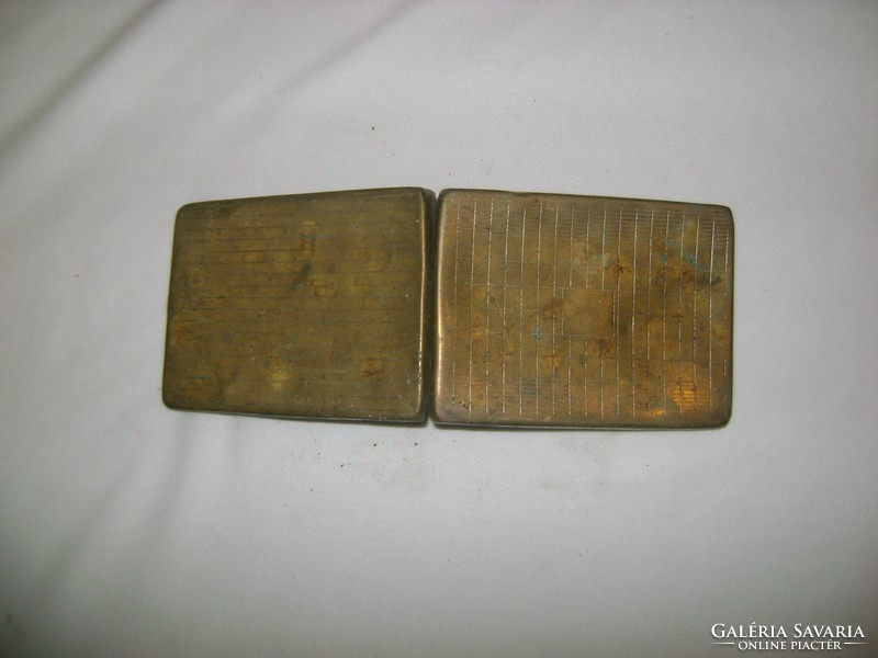 Old metal cigarette case