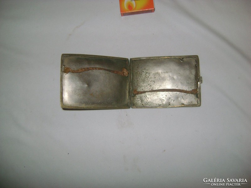 Old metal cigarette case