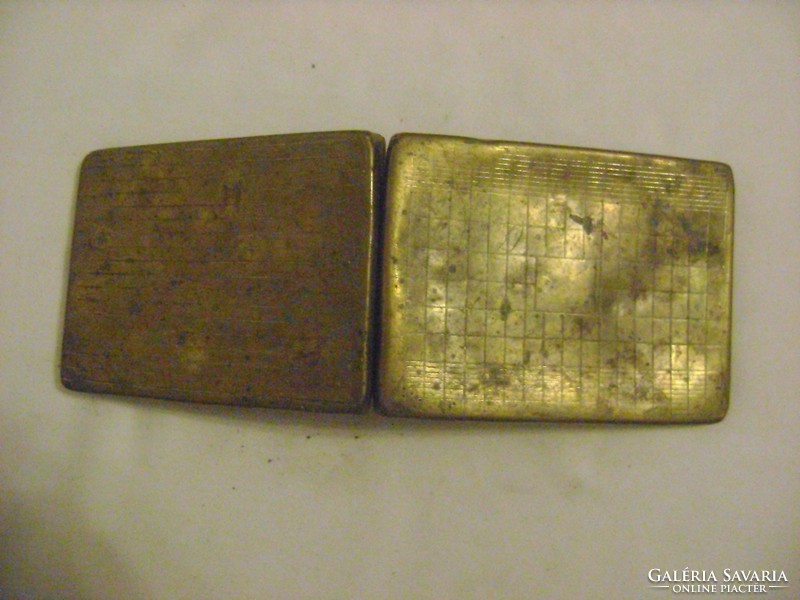 Old metal cigarette case