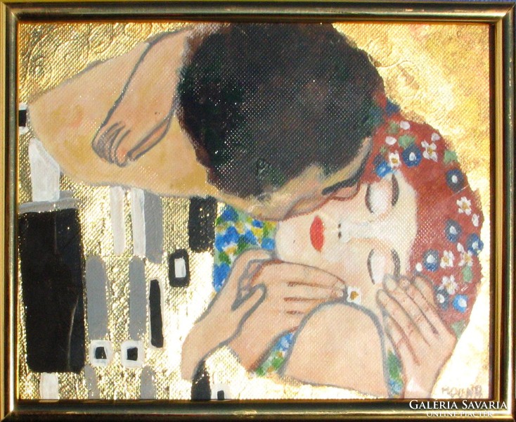 Moona - Csók KLIMT festménye után