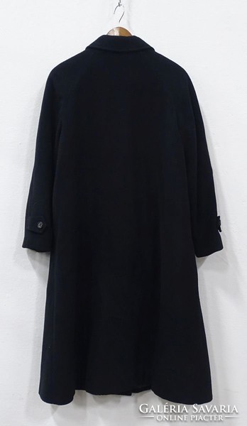 0V142 Régi fekete gyapjúkasmír női kabát