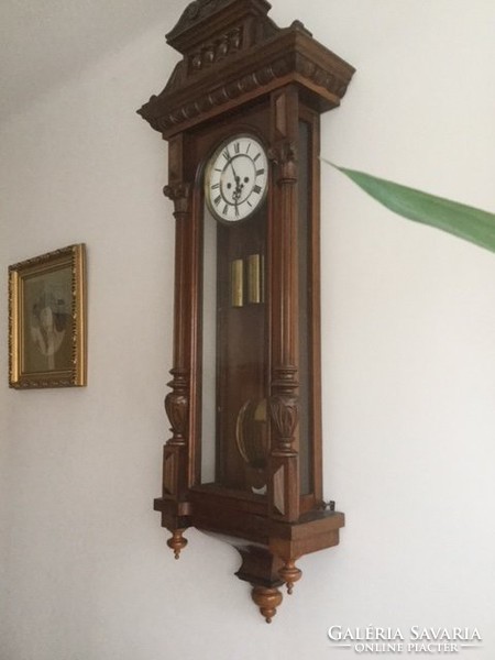 Wonderfully beautiful extra large antique wall clock