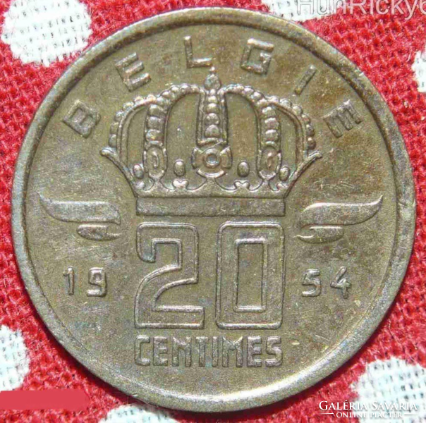 20 Centimes - 1954. Belgium (Belgie) 