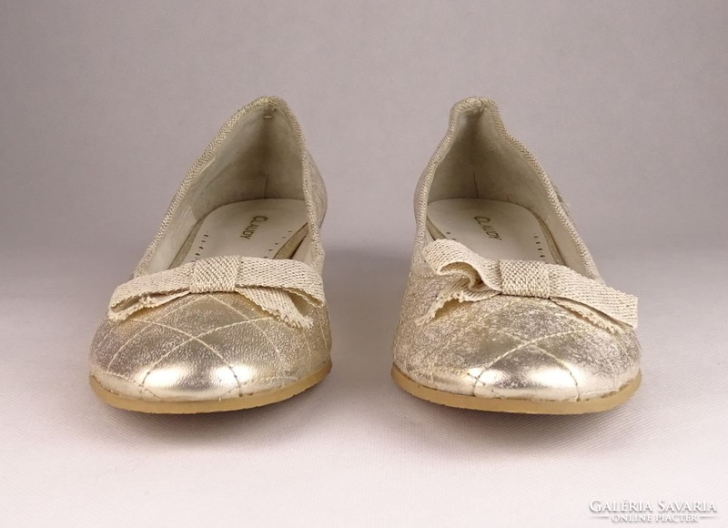 0V548 Ezüst Claudy balerina cipő 38-as