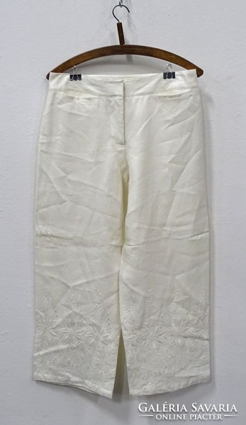 0V626 Fehér vászon Concept UK nadrágkosztüm 42-44