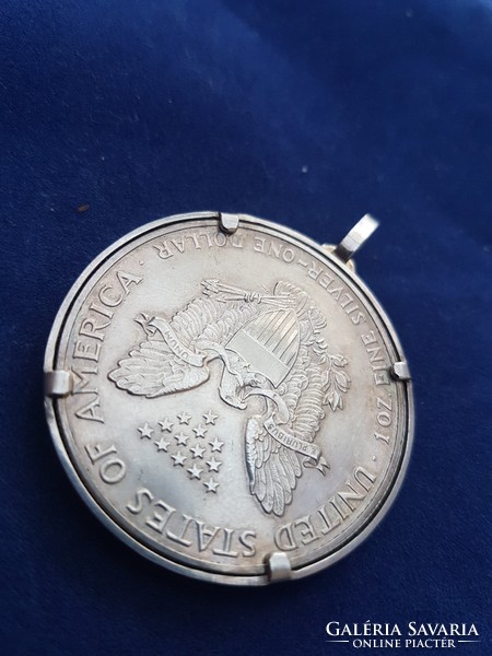 USA Liberty 1 uncia 0.999 ag ezüst érme 1990