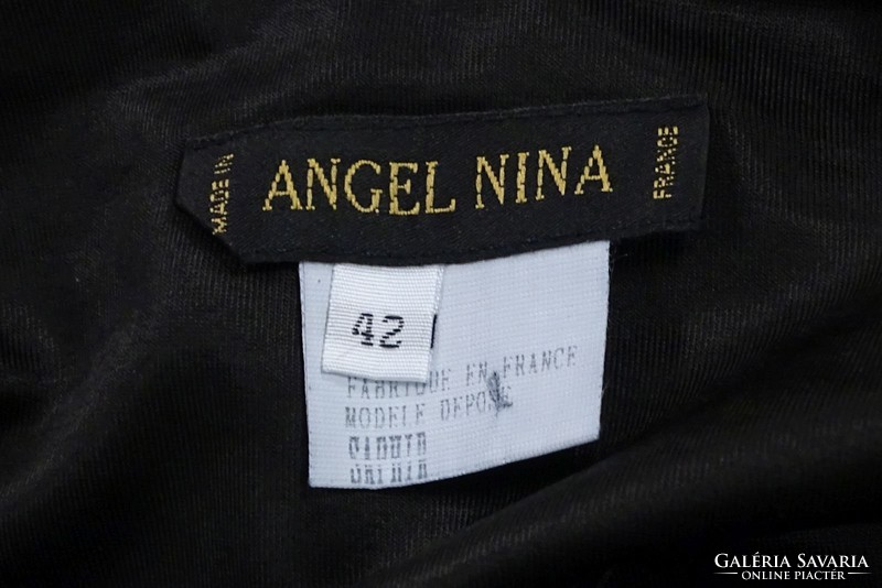 0V758 Fekete Angel Nina elegáns nadrág 42