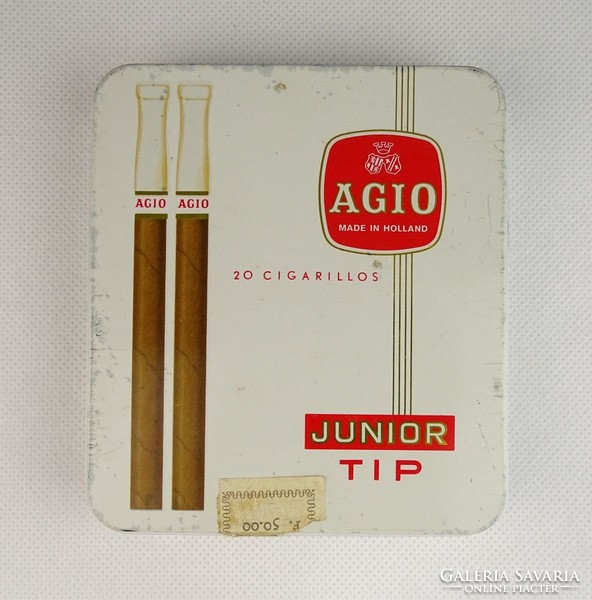 0V337 Agio holland cigarettás pléhdoboz