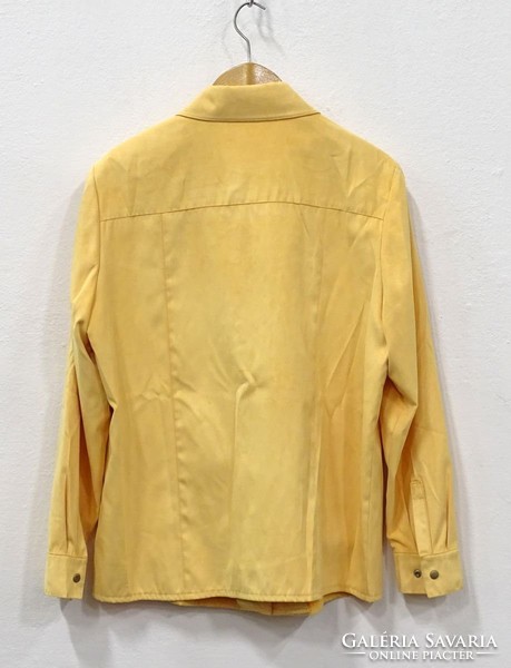 0V765 Sárga színű Gelco művelúr ing 42-es