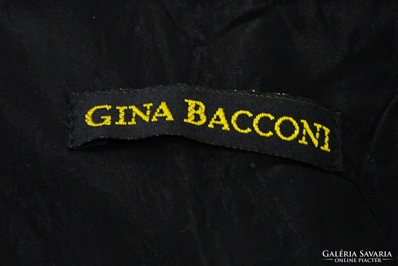 0V776 Fekete Gina Bacconi alkalmi ruha estélyi
