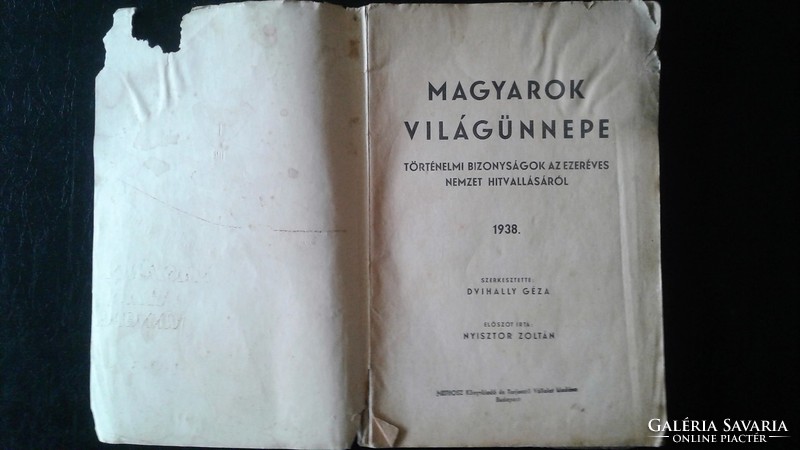 Dvihally Géza: Magyarok világünnepe 1938.