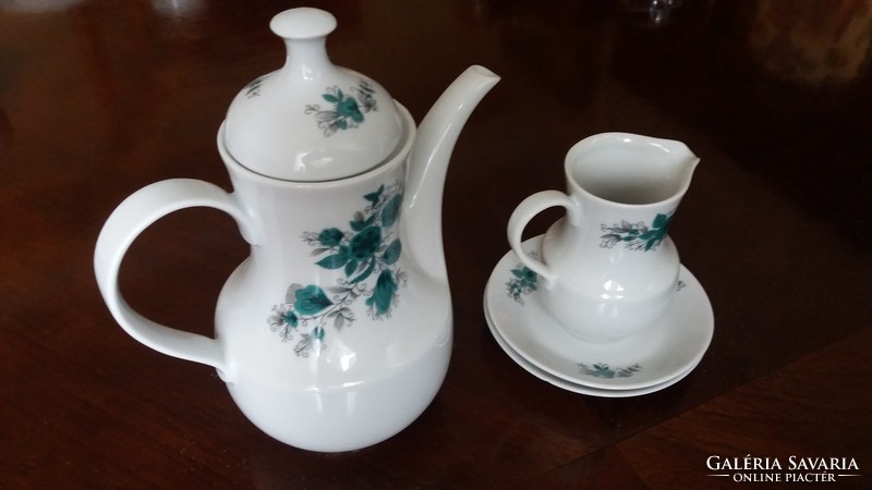 Kahla porcelain coffee set: jug, milk spout