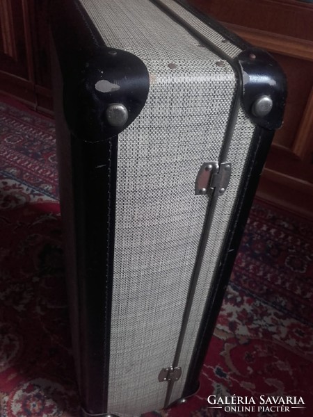 Original antique, elegant color scheme, kindelbrück web suitcase, suitcase