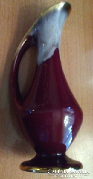 24 cm high, beautifully shaped, colored porcelain vase
