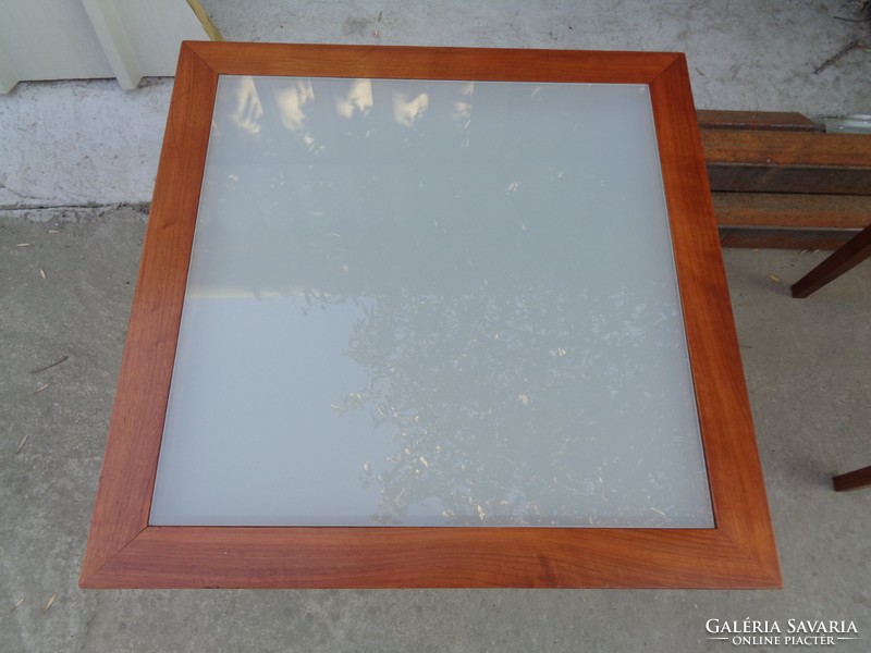 Table with glass insert