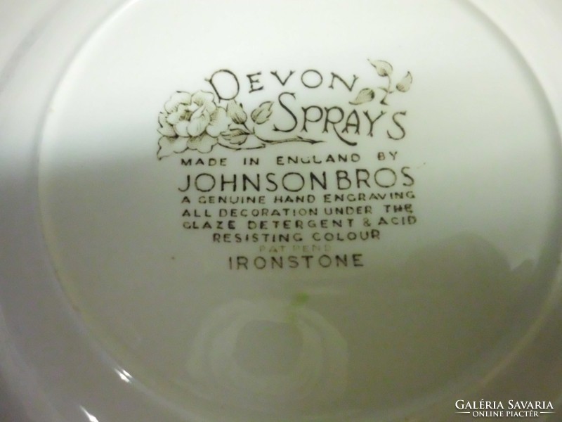 Johnson Bros angol porcelán sütis tányér.