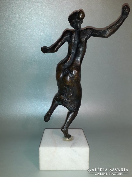 Blaskó János - Táncoló - bronz szobor  képcsarnokos eredeti hibátlan