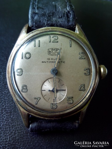 Ruhla clock wristwatch